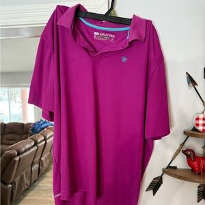 Purple ariat polo